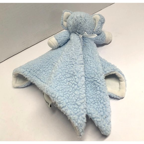 Blankets and Beyond Plush Stuffed Elephant blanket Security Lovey Soft Blue - Picture 3 of 6